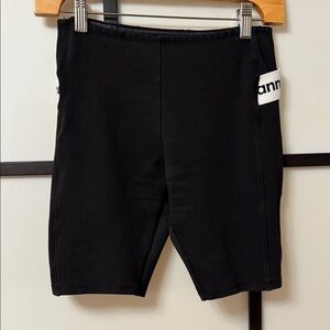 Paco Rabanne Black Logo Waistband Biker Shorts - Size S